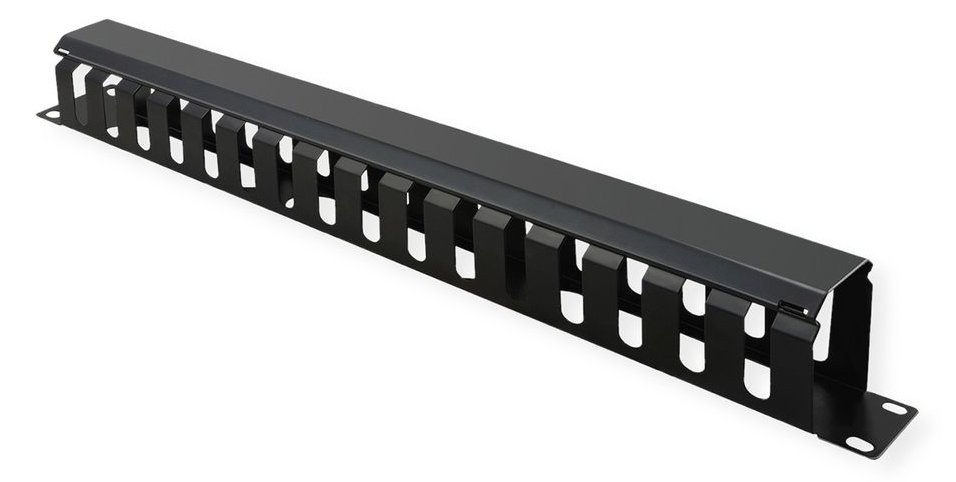 VALUE Kabelmanagement - Vorderseite - Schwarz, RAL 9005 - 1U - 48.3 cm (19) von LumaTech