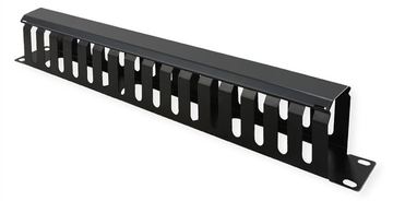 VALUE Kabelmanagement - Vorderseite - Schwarz, RAL 9005 - 1U - 48.3 cm (19) von LumaTech