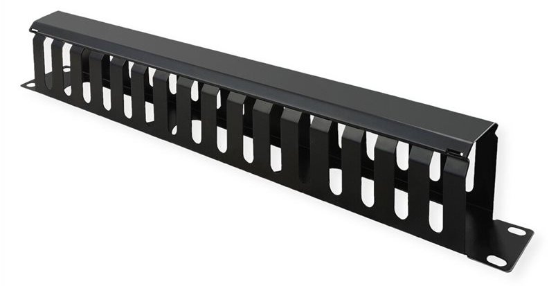 VALUE Kabelmanagement - Vorderseite - Schwarz, RAL 9005 - 1U - 48.3 cm (19) von LumaTech