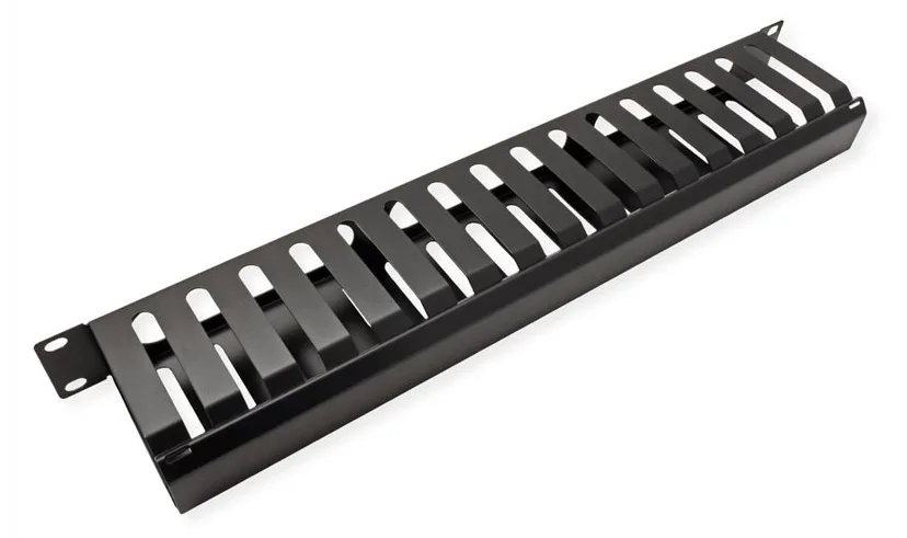 VALUE Kabelmanagement - Vorderseite - Schwarz, RAL 9005 - 1U - 48.3 cm (19), Ansicht 4