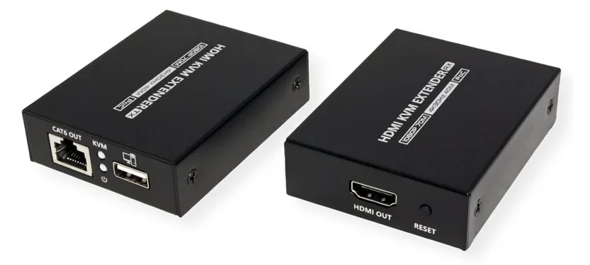 VALUE KVM-Verlängerung via TP USB+HDMI 4K30Hz 40m, Ansicht 2
