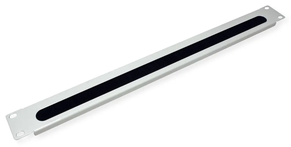 VALUE Rack-Blende mit Bürste für Kabeldurchführung - Hellgrau, RAL 7035 - 1U - 48.3 cm (19), Ansicht 3