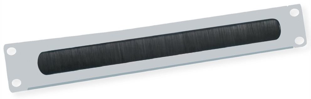 VALUE Rack-Blende mit Bürste für Kabeldurchführung - Hellgrau, RAL 7035 - 2U - 48.3 cm (19) von LumaTech