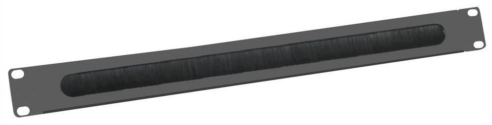 VALUE Rack-Blende mit Bürste für Kabeldurchführung - Schwarz, RAL 9005 - 1U - 48.3 cm (19) von LumaTech