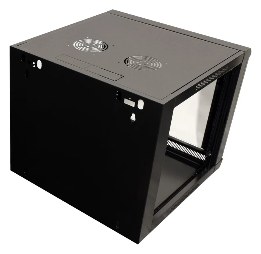 VALUE Secomp VALUE - Schrank - geeignet für Wandmontage - Schwarz - 6U - 48.3 cm (19), Ansicht 4