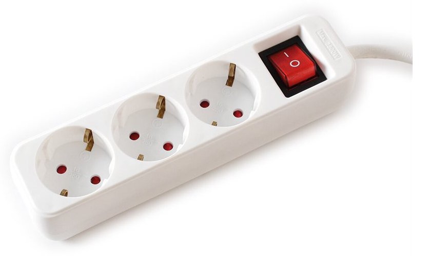 VALUE Steckdosenleiste - Wechselstrom 250 V - 3600 Watt - Eingabe, Eingang CEE 7/4 - Ausgangsanschlüsse: 3 (3 x CEE 7/4)