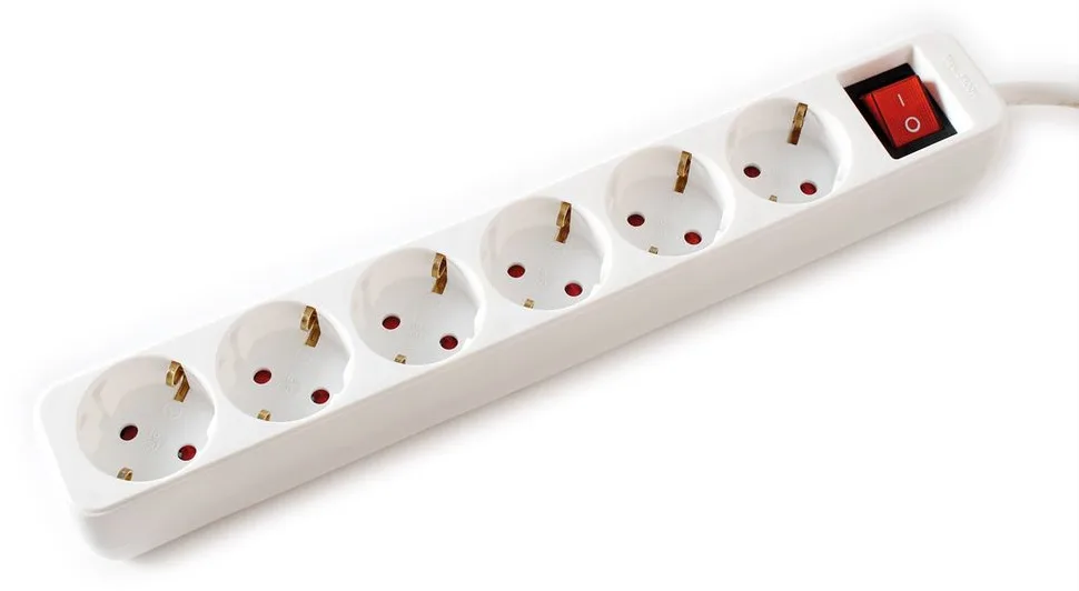 VALUE Steckdosenleiste - Wechselstrom 250 V - 3600 Watt - Eingabe, Eingang CEE 7/4 - Ausgangsanschlüsse: 6 (6 x CEE 7/4) - 10 m, Ansicht 2