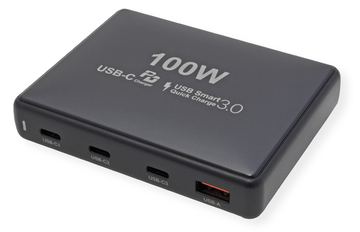 VALUE USB Ladegerät Smart 3x C+ 1x A PD QC3.0 - USB Typ C von LumaTech