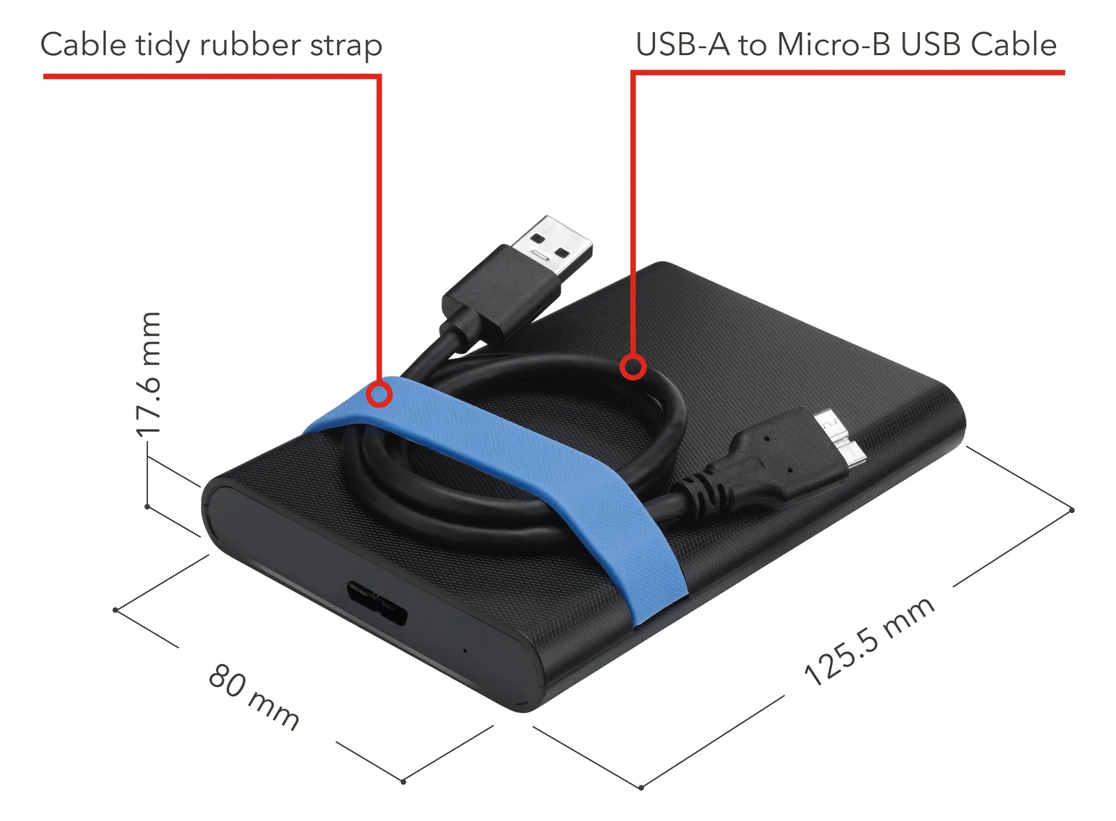 Verbatim Speichergehäuse - 2.5 (6.4 cm) - SATA 6Gb/s - USB 3.2 (Gen 1), Ansicht 2