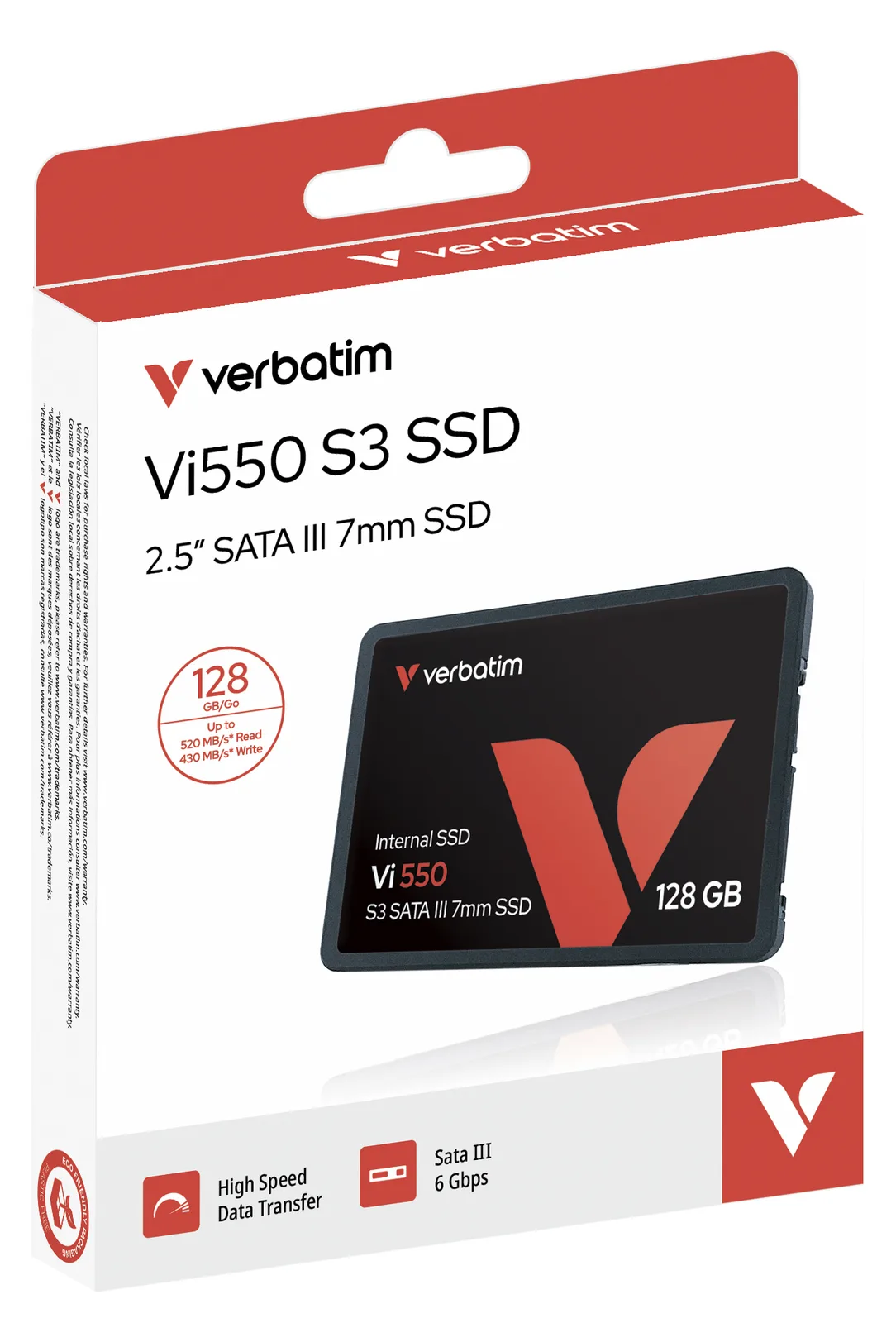 Verbatim Vi550 - SSD - 128 GB - intern - 2.5 (6.4 cm), Ansicht 2