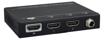 VivoLink VLHDMISP1X2 - HDMI - 2x HDMI - 1.4/2.0 - 3840 x 2160 Pixel - Schwarz - Metall von LumaTech