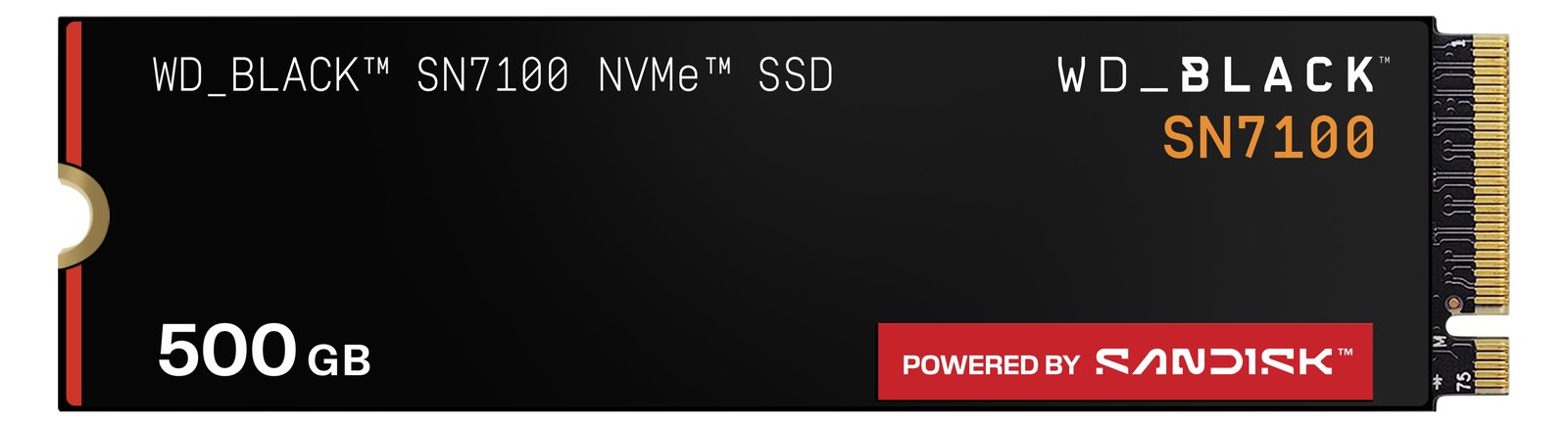 WD Black SN7100 NVMe SSD 500GB M.2 2280 - WD Black - SN7100