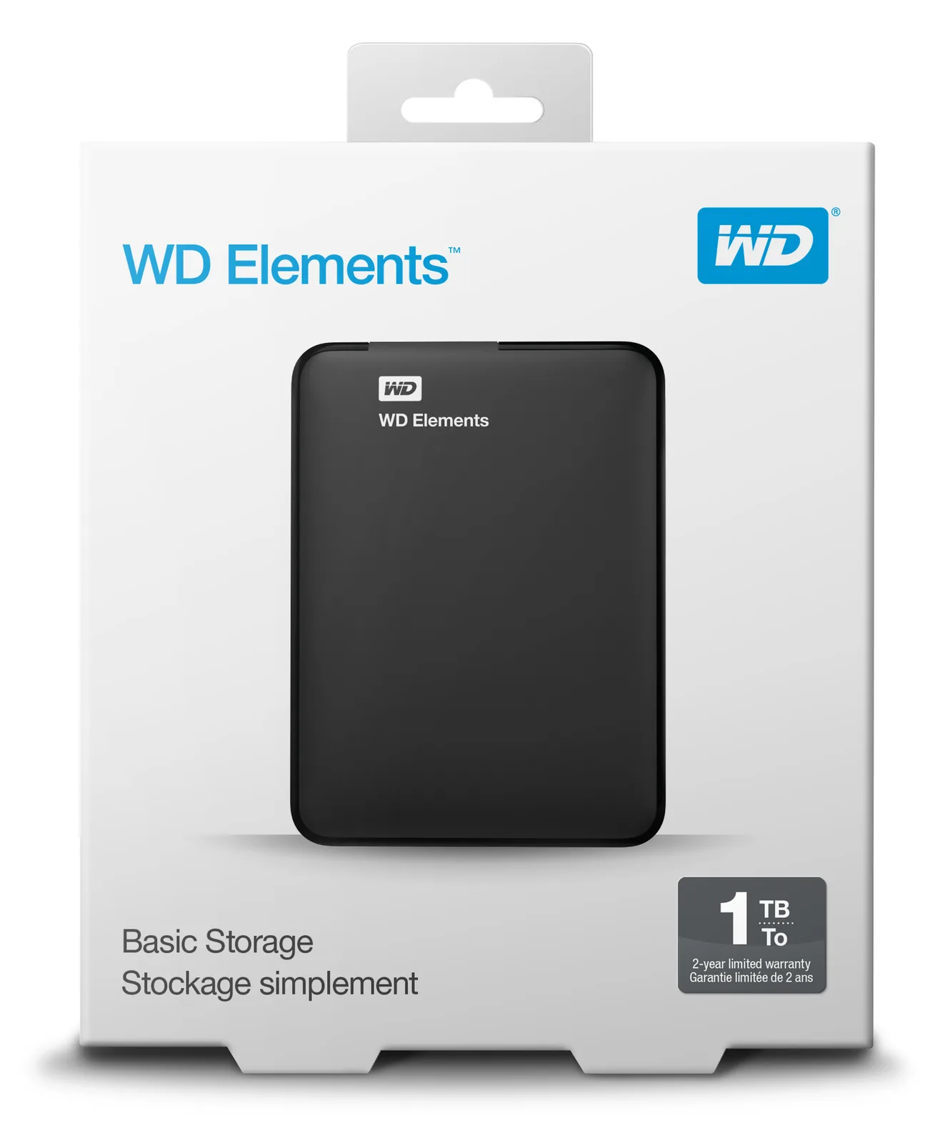 WD Elements Portable WDBUZG0010BBK - Festplatte - 1 TB - extern (tragbar), Ansicht 4