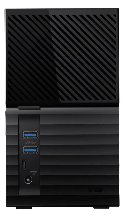 WD My Book Duo WDBFBE0280JBK - Festplatten-Array - 28 TB - 2 Schächte - HDD 14 TB x 2 - USB 3.1 Gen 1 (extern), Ansicht 4