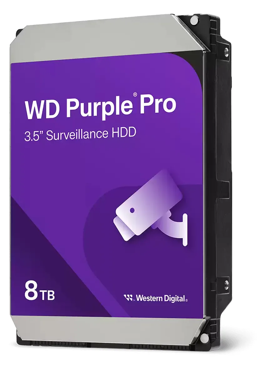 WD Purple Pro WD8002PURP - Festplatte - 8 TB - Videoüberwachung, Smart Video - intern - 3.5 (8.9 cm), Ansicht 2