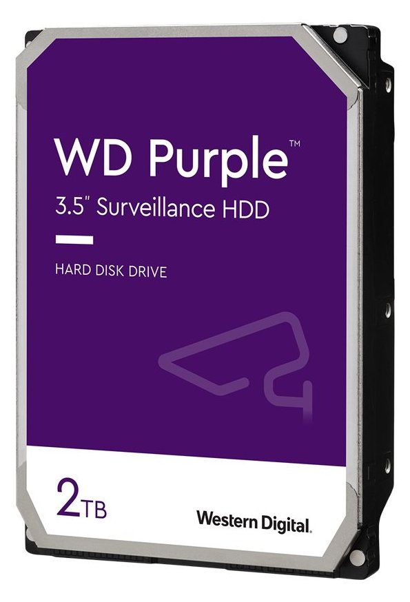 WD Purple Surveillance Hard Drive WD20PURZ - Festplatte - 2 TB - intern - 3.5 (8.9 cm)