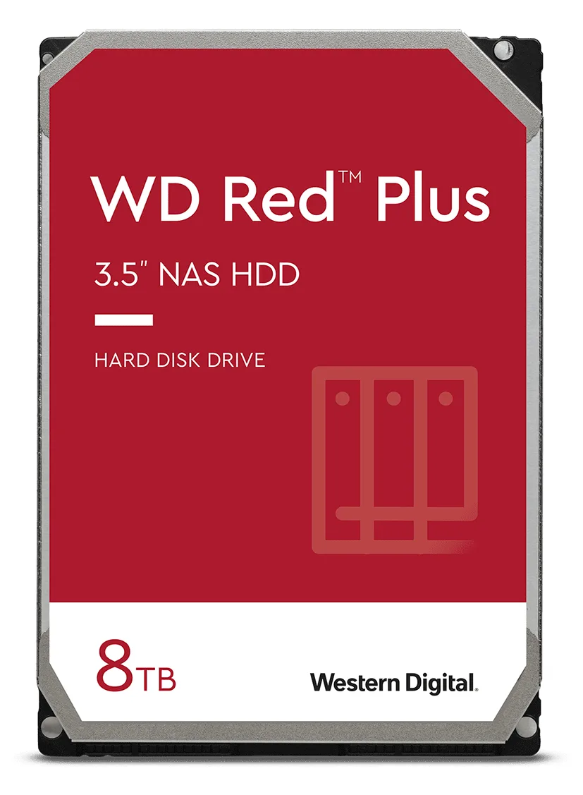WD Red Plus WD80EFPX - Festplatte - 8 TB - intern - 3.5 (8.9 cm), Ansicht 2