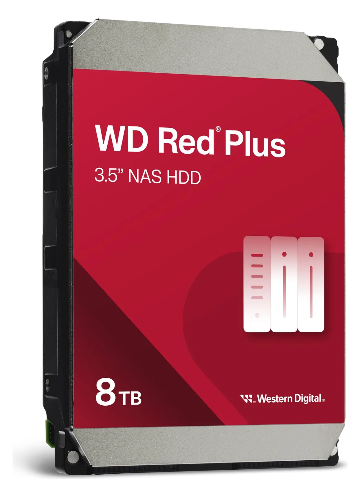 WD Red Plus WD80EFPX - Festplatte - 8 TB - intern - 3.5 (8.9 cm), Ansicht 3