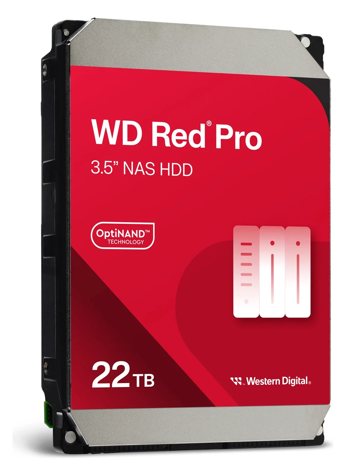 WD Red Pro WD221KFGX - Festplatte - 22 TB - intern - 3.5 (8.9 cm), Ansicht 3