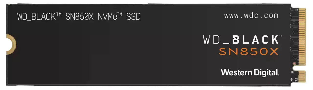 WD WD_BLACK SN850X NVMe SSD WDBB9G0010BNC - SSD - 1 TB - intern - M.2 2280 - PCIe 4.0 (NVMe), Ansicht 2