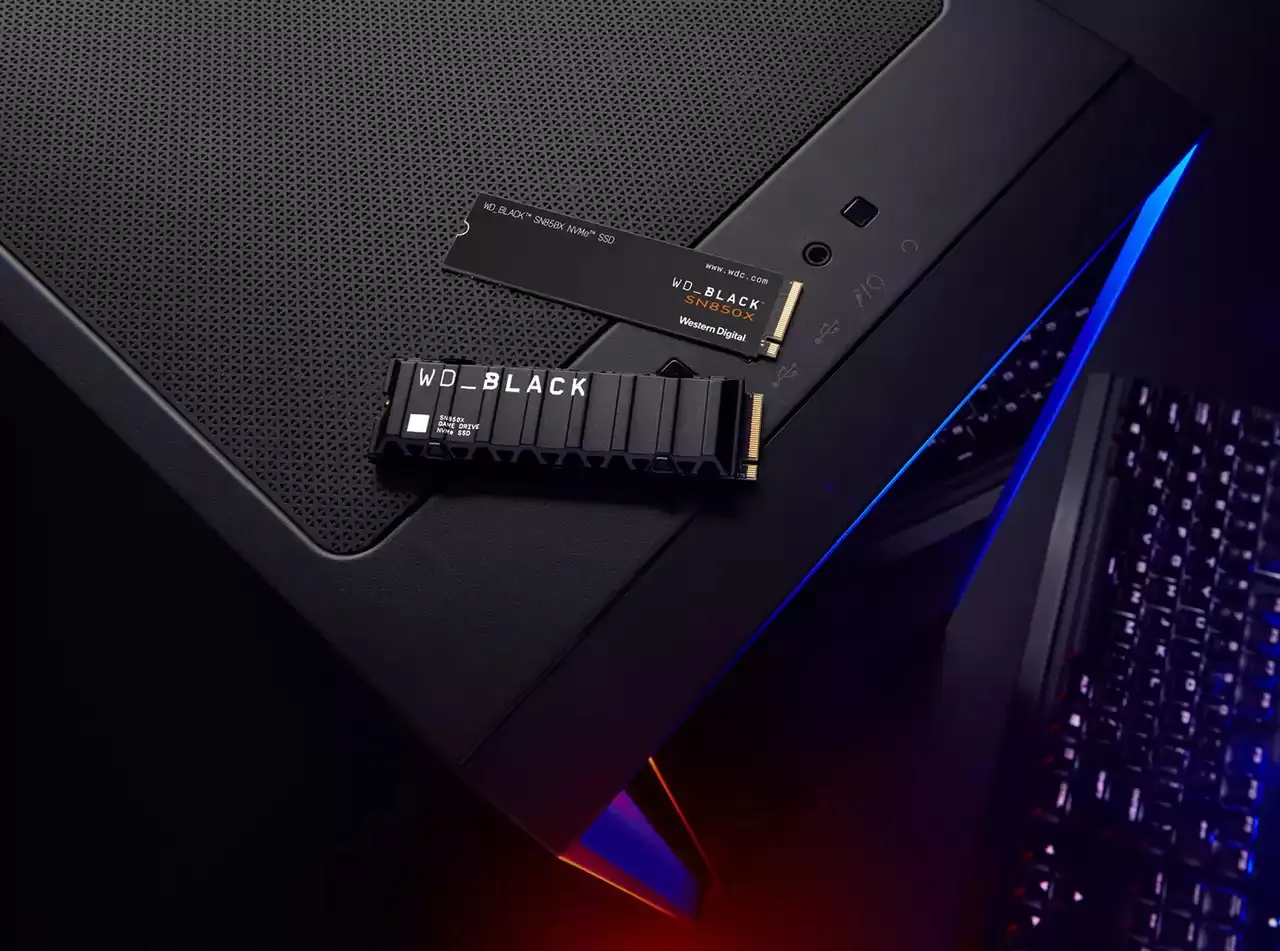 WD WD_BLACK SN850X NVMe SSD WDBB9G0010BNC - SSD - 1 TB - intern - M.2 2280 - PCIe 4.0 (NVMe), Ansicht 4