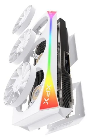 XFX Mercury Radeon RX 9070XT OC - Magnetic Air Edition, Ansicht 4