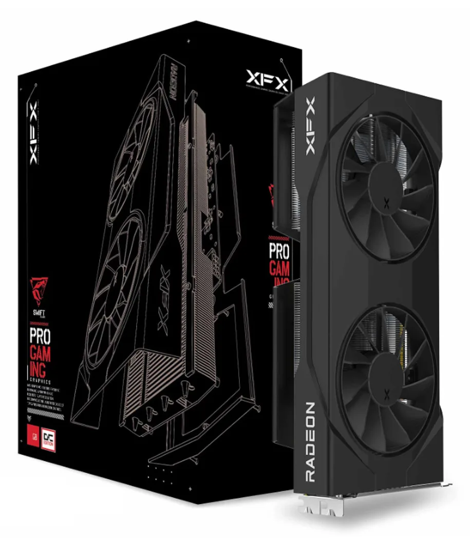XFX Radeon Rx 9060 Xt Swift Gaming Oc GDDR6 - Grafikkarte - PCI-Express, Ansicht 3