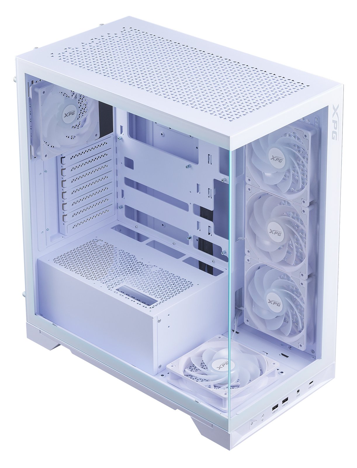 XPG Geh INVADER X BTF ATX Midi Tower weiß retail - Midi/Minitower - ATX von LumaTech