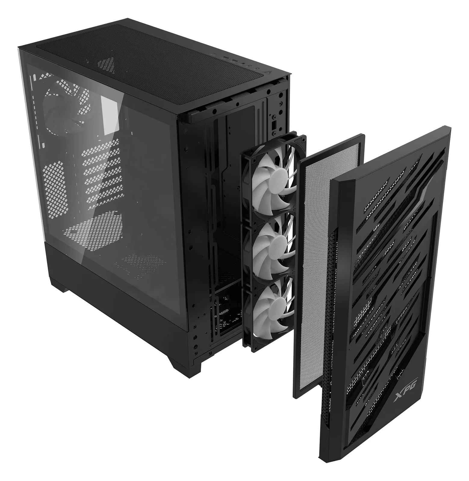 XPG Geh Starker Air BTF E-ATX Midi Tower schwarz retail - Midi/Minitower - ATX, Ansicht 3