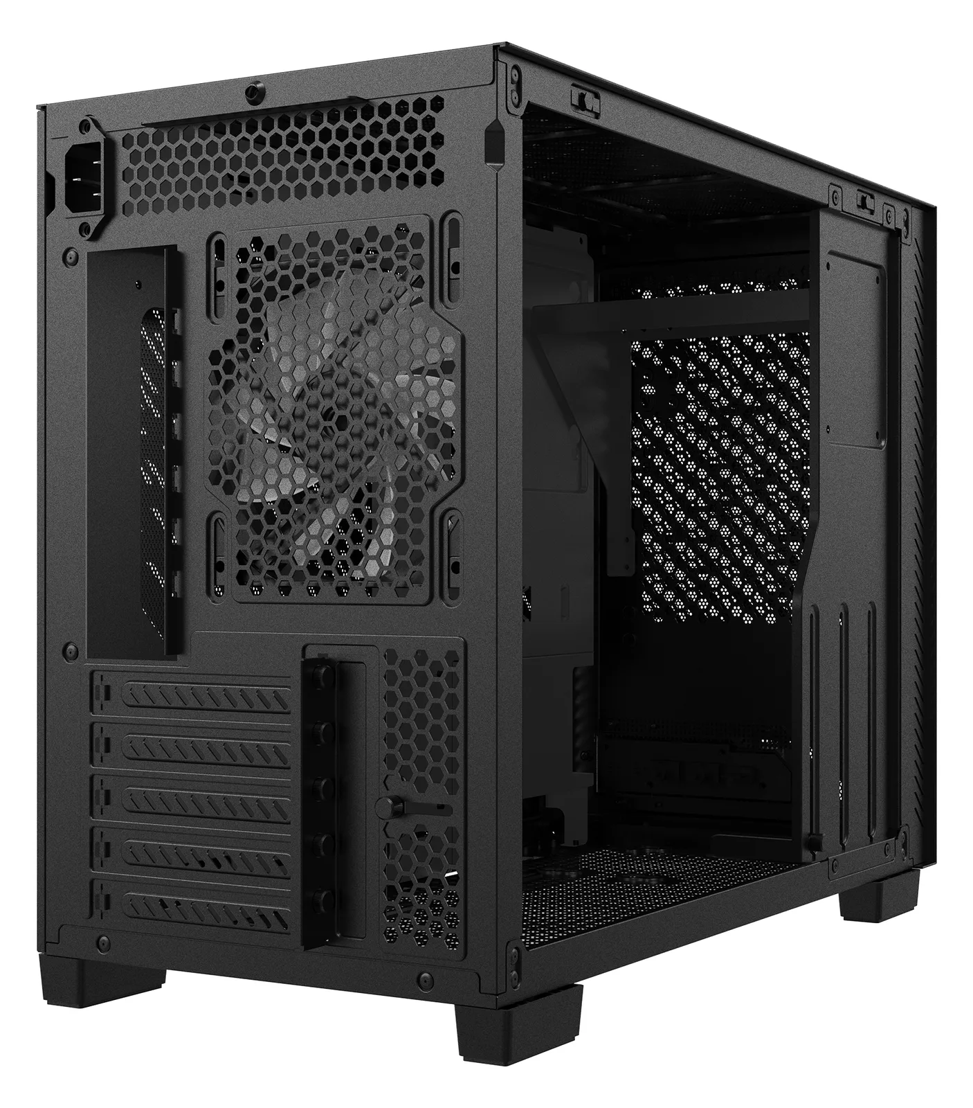 XPG Geh Valor Air Nano ITX Midi Tower schwarz retail - Midi/Minitower - ATX, Ansicht 4
