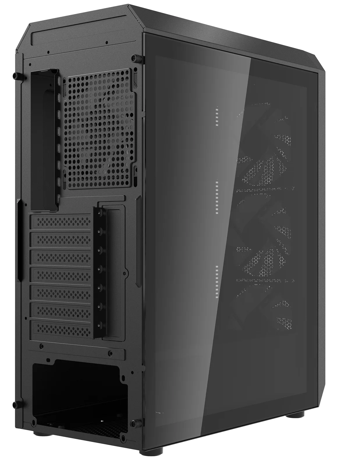 XPG Geh Valor Air Plus ATX Midi Tower schwarz retail - Midi/Minitower - ATX, Ansicht 3