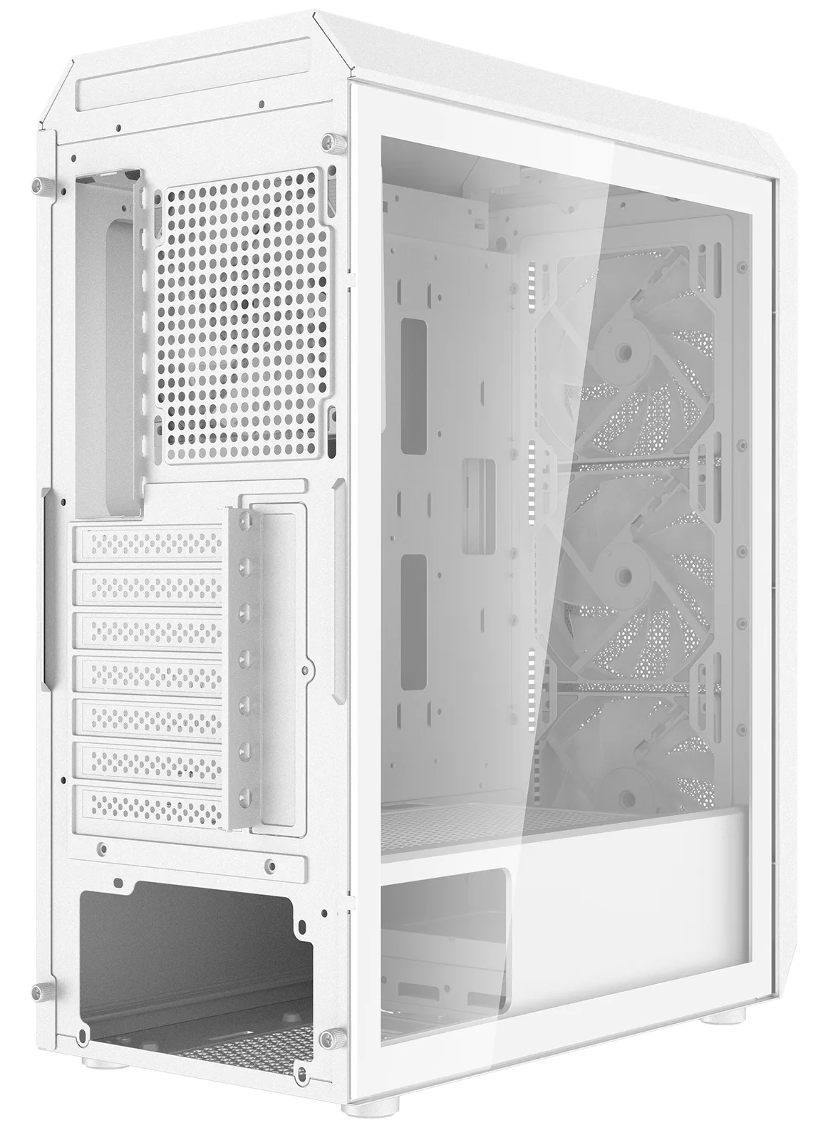 XPG Geh VALOR AIR PLUS ATX Midi Tower weiß retail - Midi/Minitower - ATX, Ansicht 3