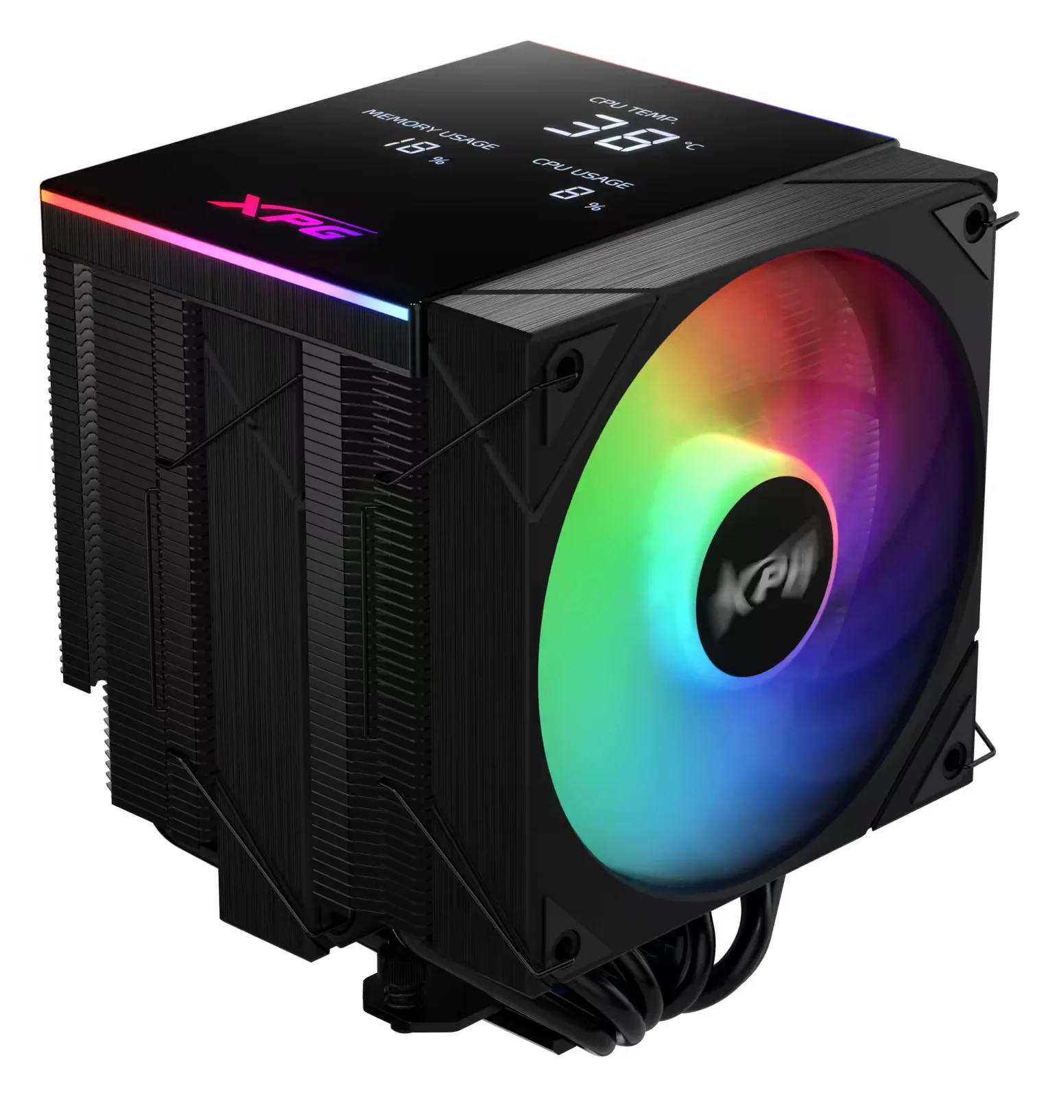XPG Lüfter MAESTRO PLUS 62DA 120mm ARGB Fan schwarz retail, Ansicht 2