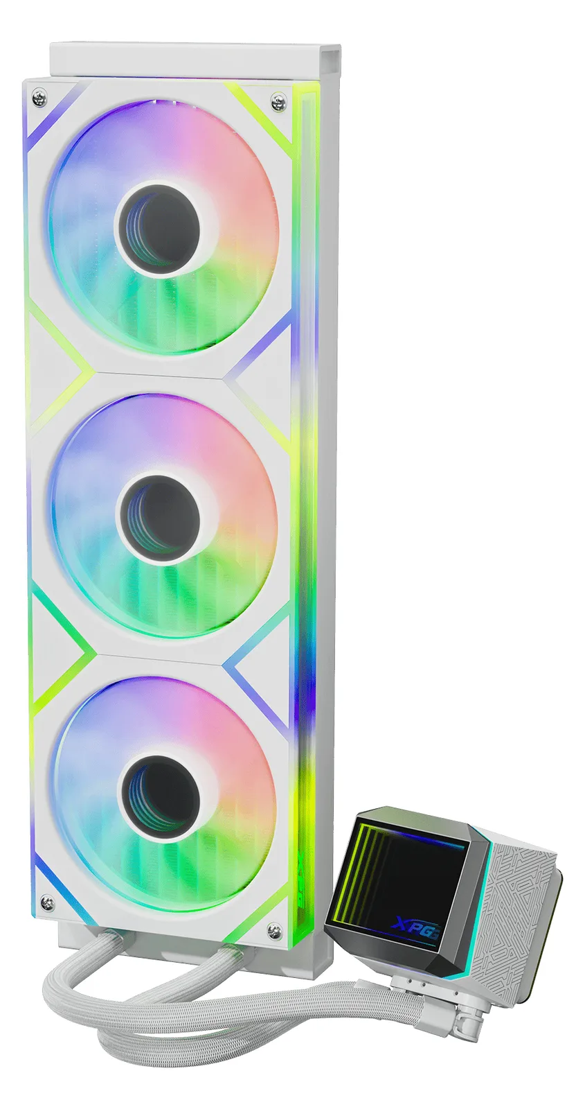 XPG WAK XPG LEVANTE II 360 (3*120mm ARGB Fan) weiß, Ansicht 3