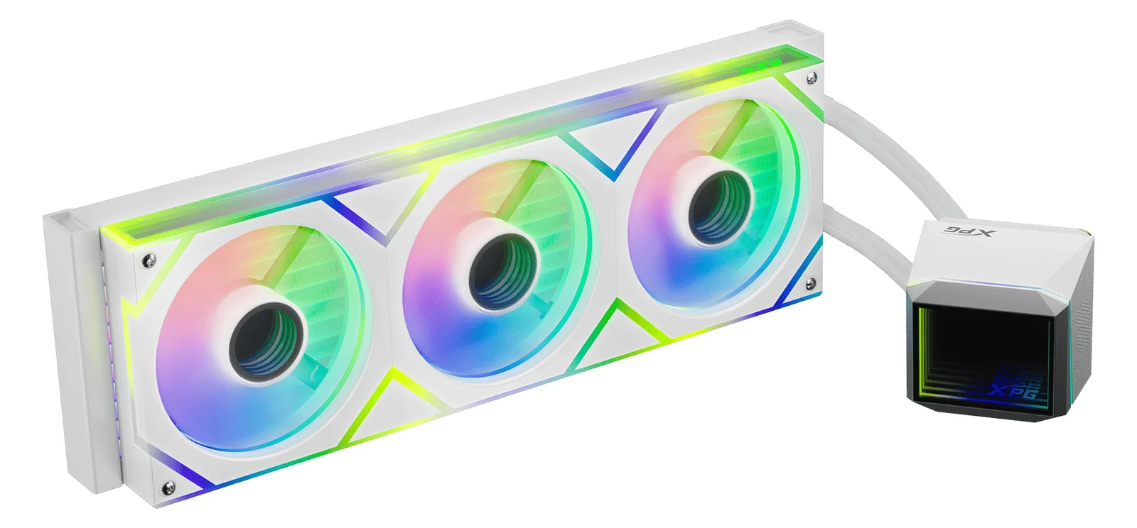 XPG WAK XPG LEVANTE II 360 (3*120mm ARGB Fan) weiß, Ansicht 4