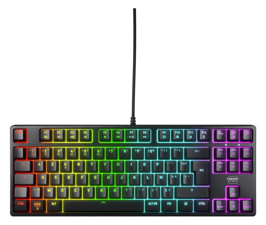 Xtrfy CHERRY XTRFY K4V2 - Tastatur - RGB - 80% - TKL - TL: Französisch, AZERTY, Ansicht 2