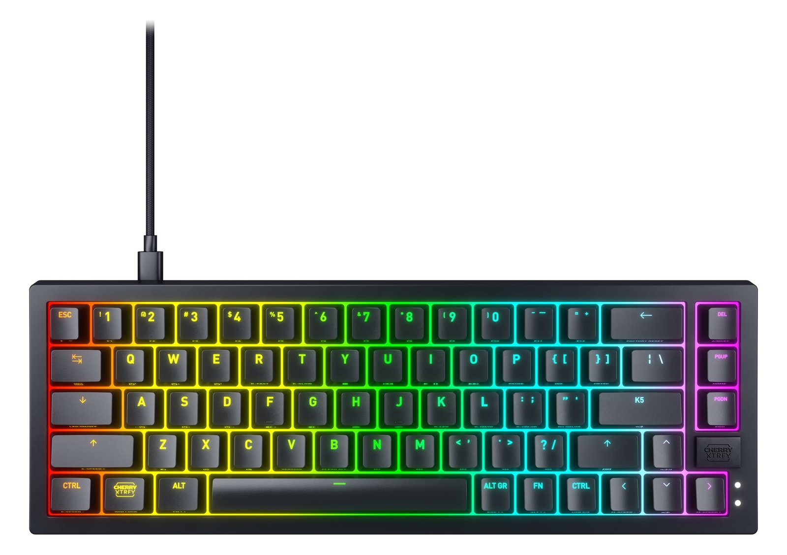 Xtrfy K5V2 65%/BLACK - corded - mechanical - TL: US, QWERTY
