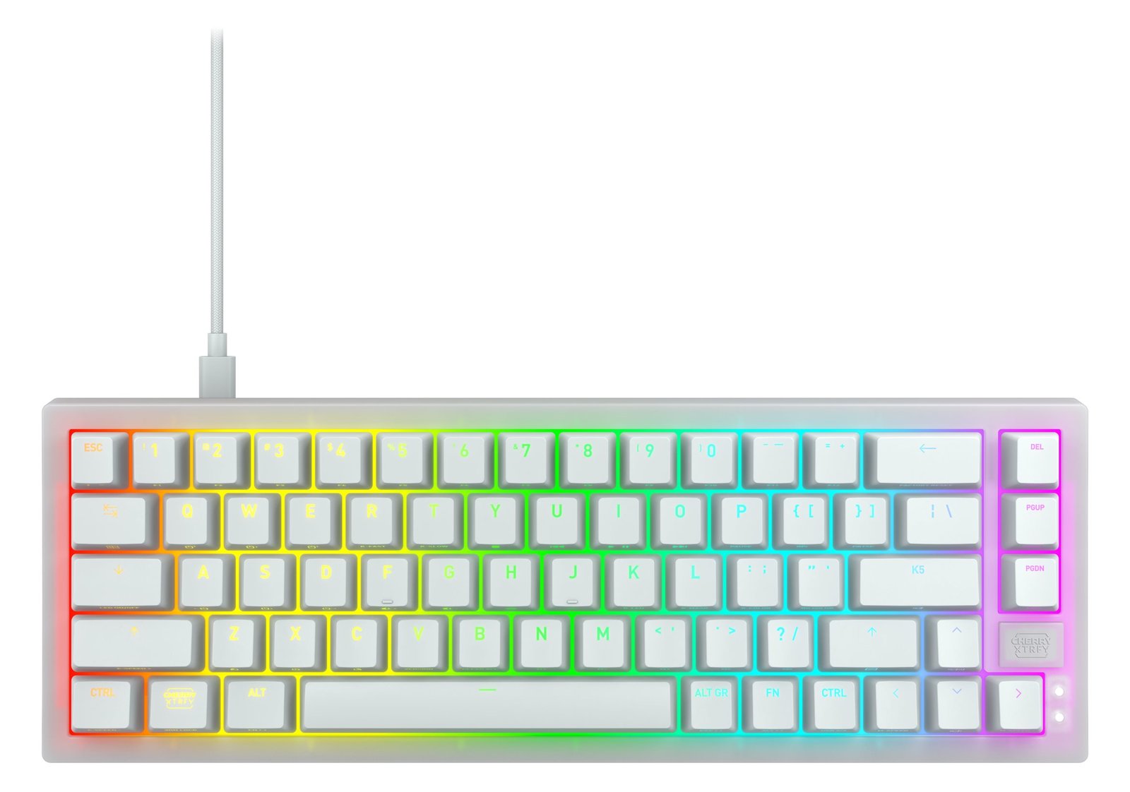 Xtrfy K5V2 65%/WHITE - corded - mechanical - TL: US, QWERTY
