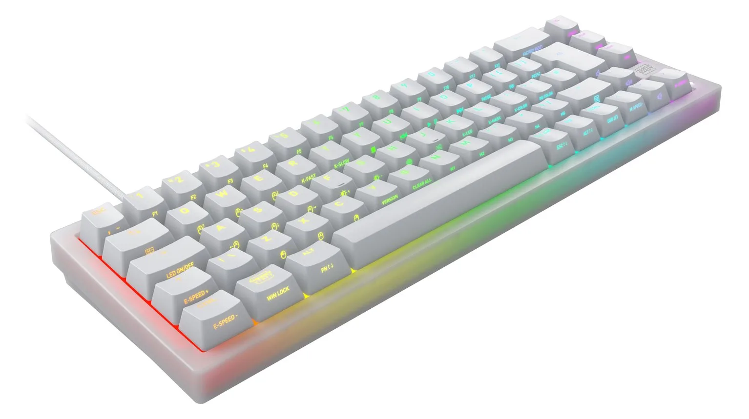 Xtrfy K5V2 65%/WHITE - corded - mechanical - TL: US, QWERTY, Ansicht 2