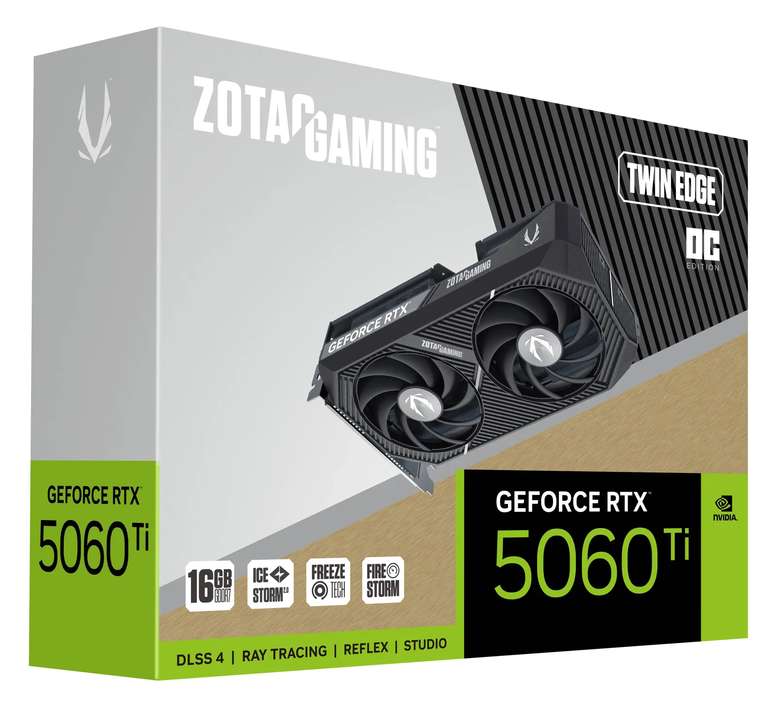 ZOTAC GAMING GeForce RTX 5060 Ti 16GB Twin Edge, Ansicht 3