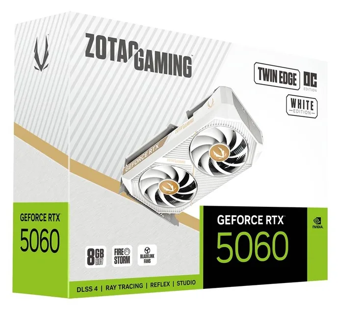 ZOTAC GAMING GeForce RTX 5060 Twin Edge OC - White Edition, Ansicht 2