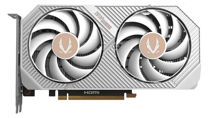 ZOTAC GAMING GeForce RTX 5060 Twin Edge OC - White Edition, Ansicht 3