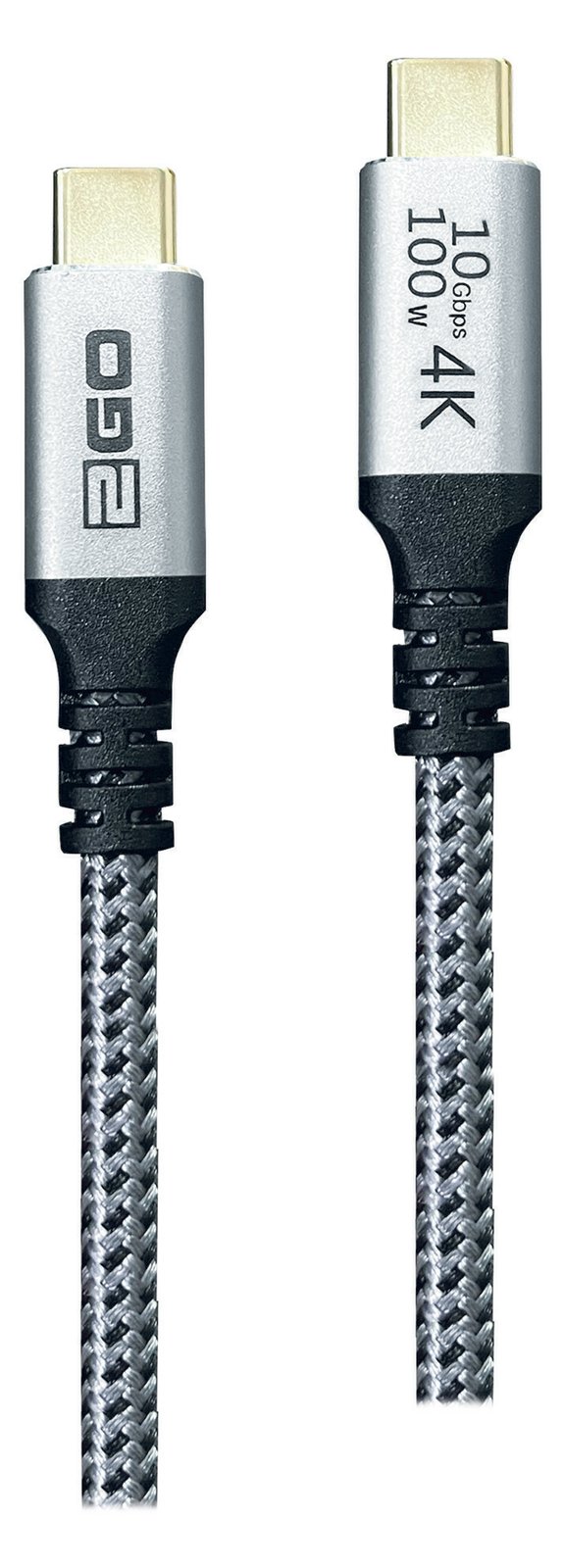2GO Schnellladekabel USB-C 100W 10Gbps - Kabel - Digital/Daten