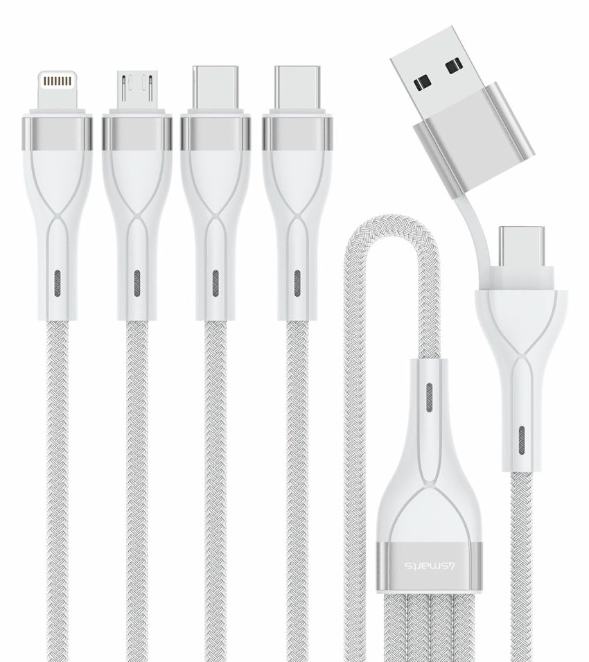 4smarts 4in2 USB-C Multi-Ladekabel - Kabel - Digital/Daten