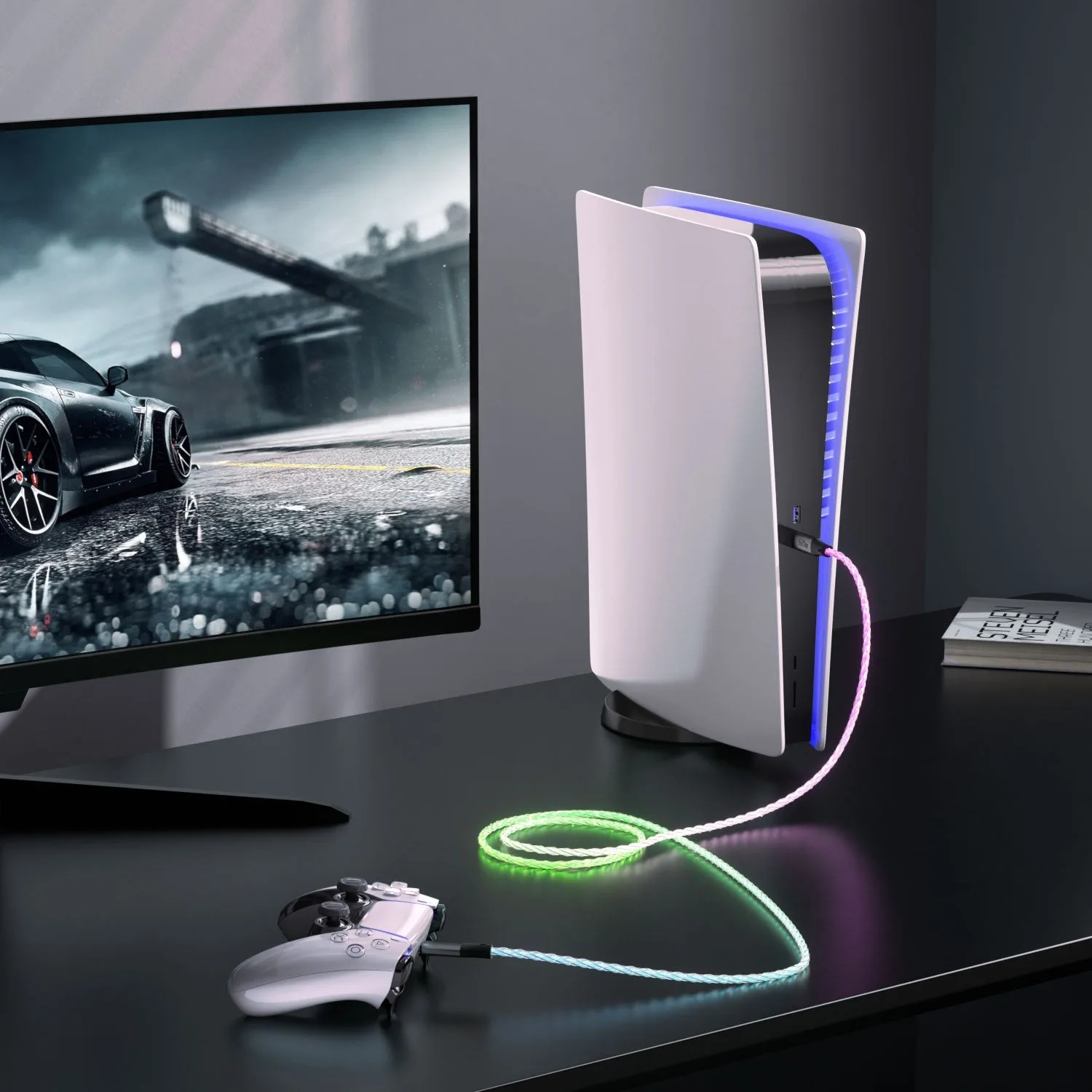4smarts USB 2.0-Kabel USB-C RGBCord 60W C - Kabel - Digital/Daten - Kabel - Digital/Daten, Ansicht 3