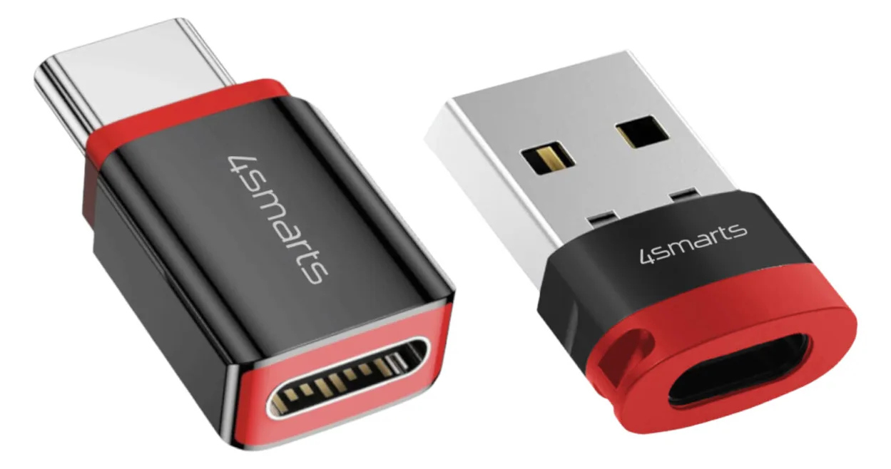 4smarts USB-C auf USB-A Datenblocker Adapter 2er Set - Kabel-/Adapterset, Ansicht 2