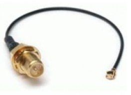 ALLNET 0.1m - U.FL/R-SMA Koaxialkabel 0,1 m Schwarz