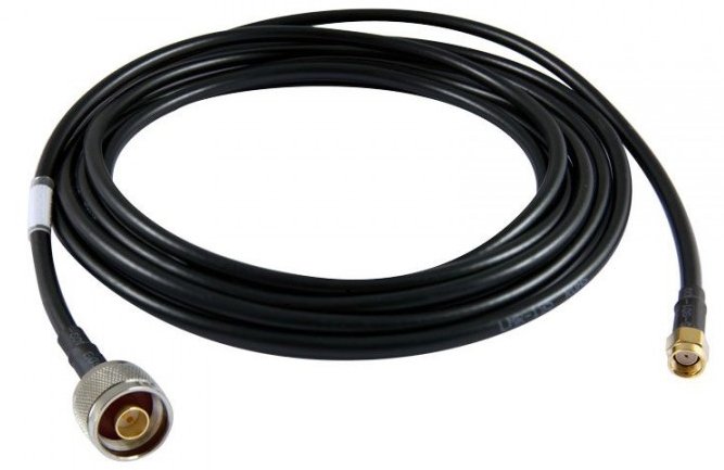 ALLNET 3m - R-SMA/N Koaxialkabel Schwarz