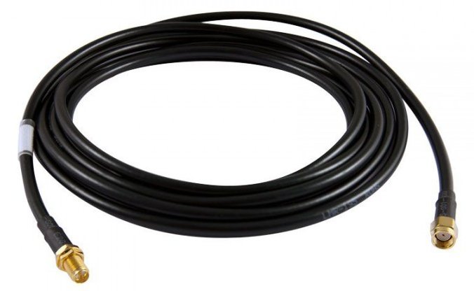 ALLNET ANT-CAB-SMAM-SMAM-100 Koaxialkabel SMA 1 m Schwarz von LumaTech