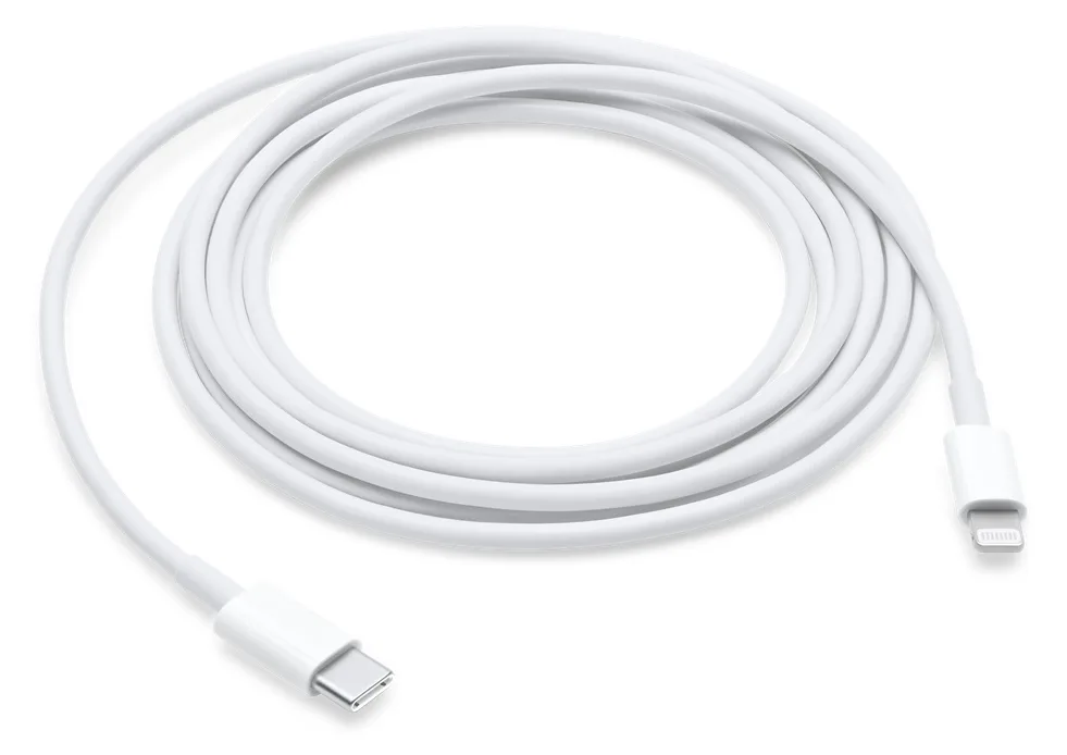 Apple Lightning-Kabel - 24 pin USB-C männlich zu Lightning männlich - 2 m - für Apple iPad/iPhone/iPod (Lightning), Ansicht 2